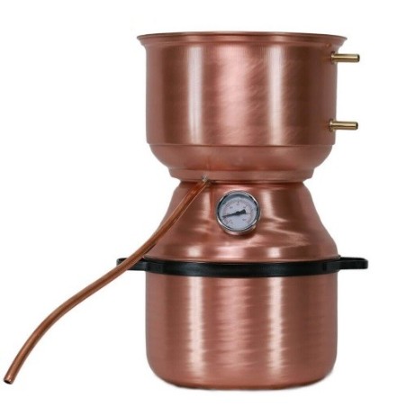 Alambicco per grappa modello a fungo da 15 litri