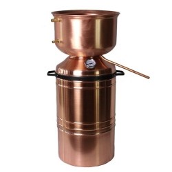 Alambicco per grappa modello a fungo da 72 litri
