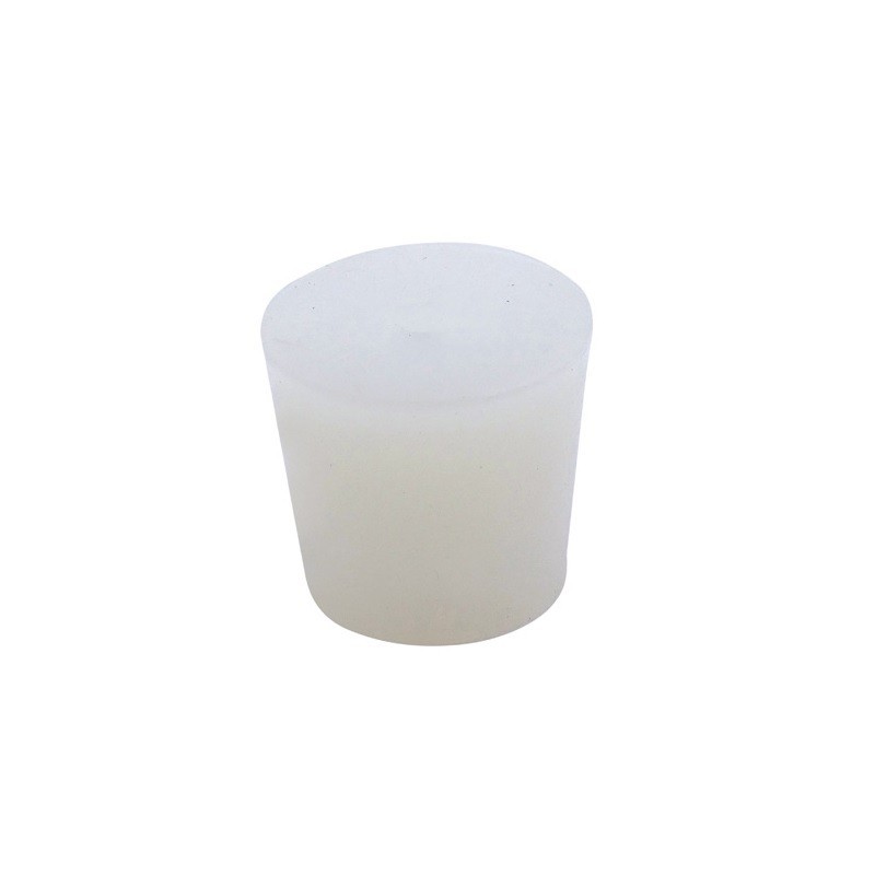 Tappo conico per barrique in silicone alimentare 40/32 h40 con foro