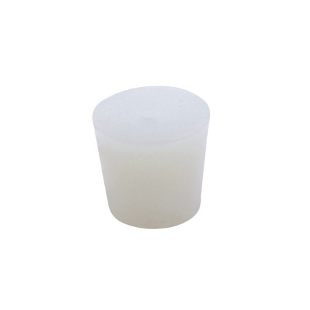 Tappo conico per barrique in silicone alimentare 40/32 h40 con foro
