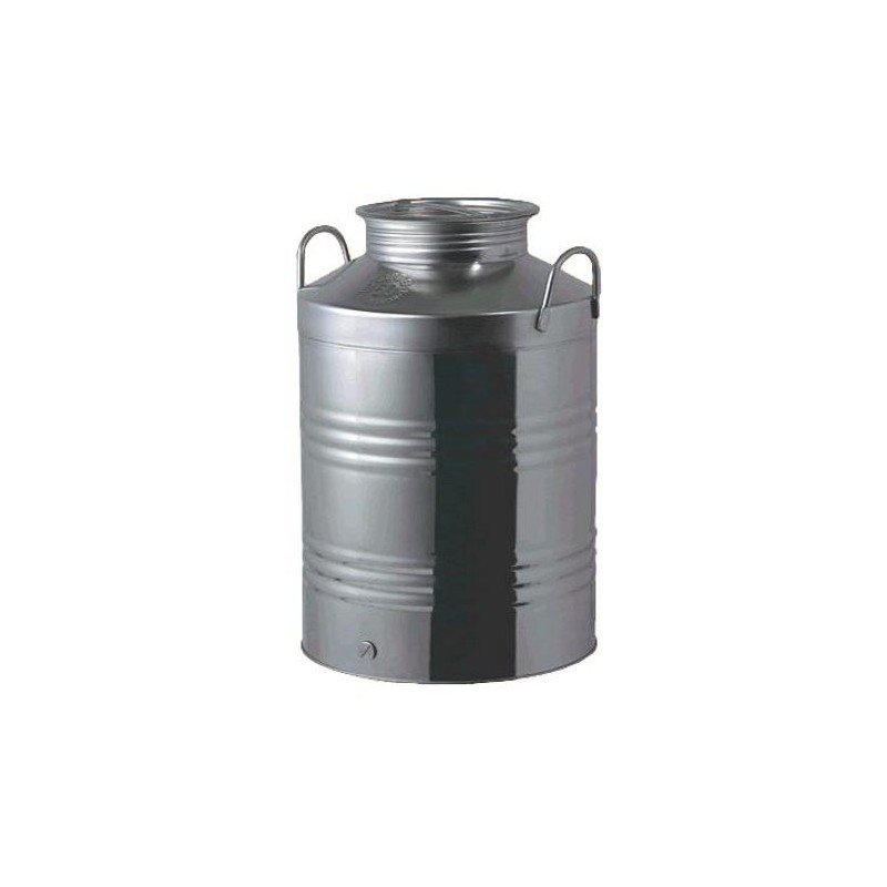 Fusto inox aggraffato con predisposizione rubinetto