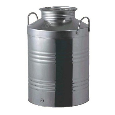 Fusto inox aggraffato con predisposizione rubinetto