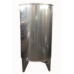 Botte acciaio inox per vino fondo conico con galleggiante a olio da 400 lt