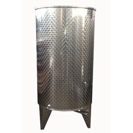 Botte acciaio inox per vino fondo conico con galleggiante a olio da 500 lt