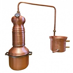 Distillatore per oli essenziali a serpentina da 3 litri