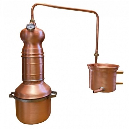 Distillatore per oli essenziali a serpentina da 3 litri