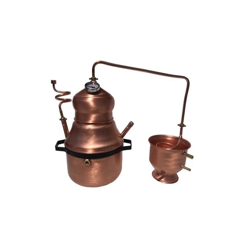 Distillatore-Alambicco a bagnomaria da 8 litri