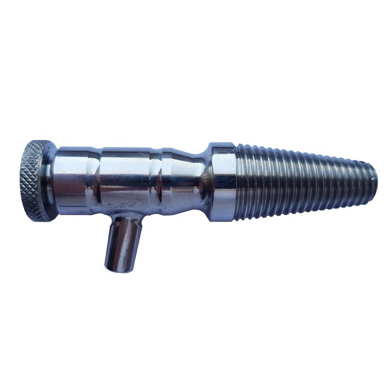 Rubinetto assaggiavino  in acciaio inox per botte in legno